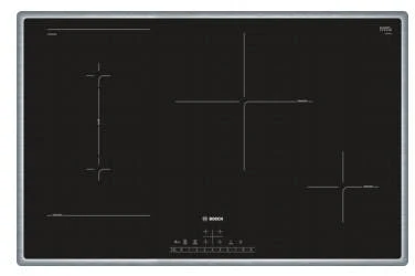 Bosch PVS845FB5E Kochfeld Schwarz, Edelstahl Integriert Zonen-Induktionskochfeld 4 Zone(n)
