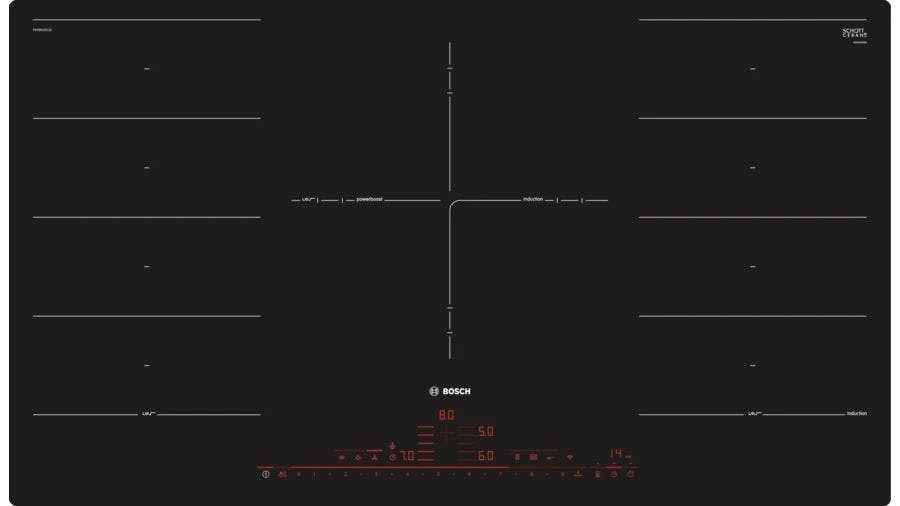 Bosch Serie 8 PXY801KW1E Kochfeld Schwarz Integriert Zonen-Induktionskochfeld 4 Zone(n) 6 Bosch Serie 8 PXY801KW1E Kochfeld Schwarz Integriert Zonen-Induktionskochfeld 4 Zone(n) – Bild 4